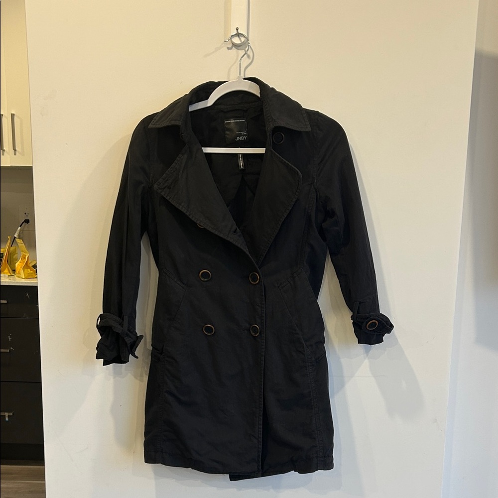 JNBY (contemporary Chinese designer) Double-Breasted Trench Coat Size Small